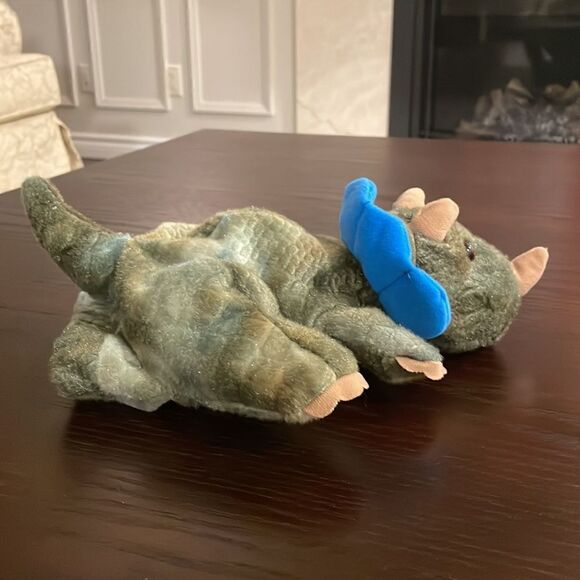 Dream Puppets Plush GREEN DINOSAUR Hand Puppet Excellent Condition 11.5” long - Picture 5 of 10